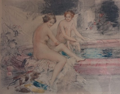 Gravure couleur antoine - gravure, en