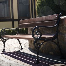 Banc jardin bois résistant - banc,