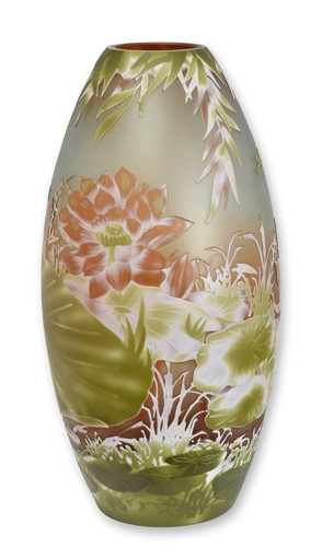 Vase verre galle - vase, «