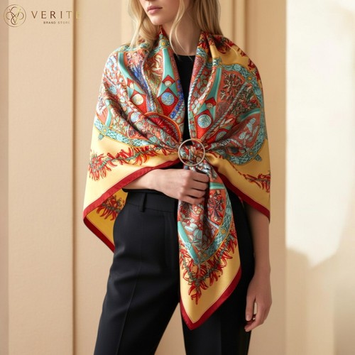 Rare vintage foulard soie - en,