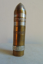 Ancien briquet de poilu 14/18 en forme d'obus