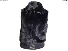 Superbe Blouson Fourrure Noir Meteo 36 Tbe Authentique 