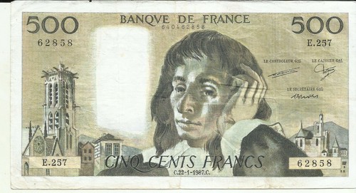France 500 francs - 500, 1983