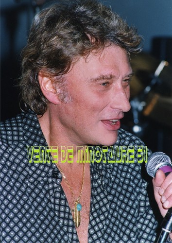 Johnny hallyday chemise bleue - chemise,