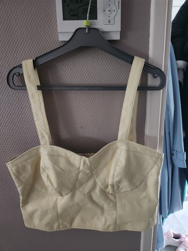 Corset faux cuir cousu main - cuir,