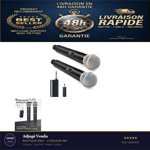 Microphone sans fil uhf - microphone,