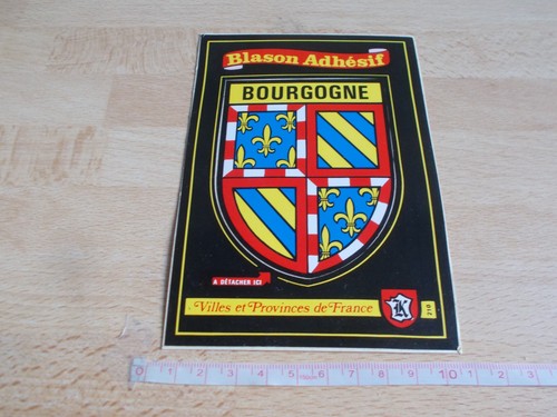 Carte postale blason adhésif