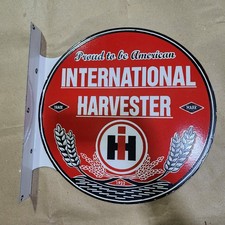 BRIDE MOISSONNEUSE INTERNATIONALE PLAQUE ÉMAILLÉE PORCELAINE 2 FACES 17,5 X...