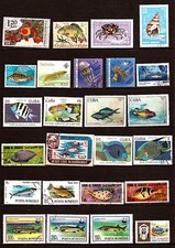 TOUS PAYS   Les poissons de mer,d'eau douce,crustacés,méduses,anémones    289T1