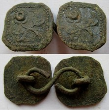 Attache vestimentaire paire de boutons de cape, de blouse manchette, carré 16 mm