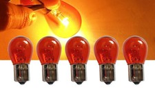 5x ampoules BA15S P21W Orange