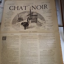 Le Chat Noir n°232 19 juin 1886 Rodolphe Sanlis Le Muël rare caricature Paris