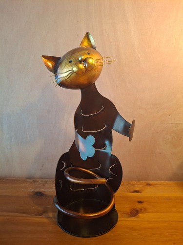 Support bouteille chat - de,