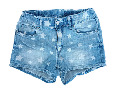 Short jean bleu etoiles - jean, a