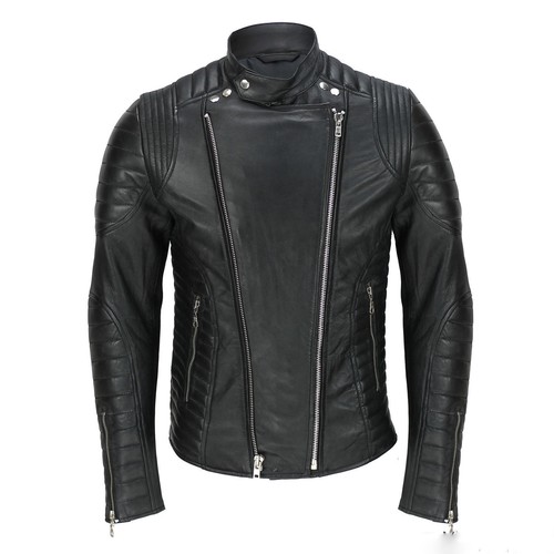 Veste cuir agneau noir - d'agneau,
