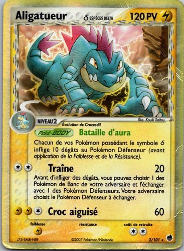 Carte pokémon aligatueur - carte,