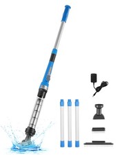 VEVOR Aspirateur de piscine rechargeable 32 L/min 1 h d'autonomie avec rallonge
