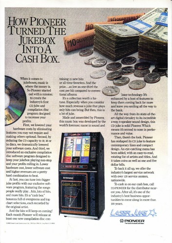 Pioneer electronics 1990 - electronics, laser