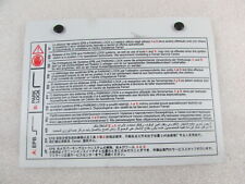 Ferrari California, plaque d'instructions à outils, occasion, P/N 283440