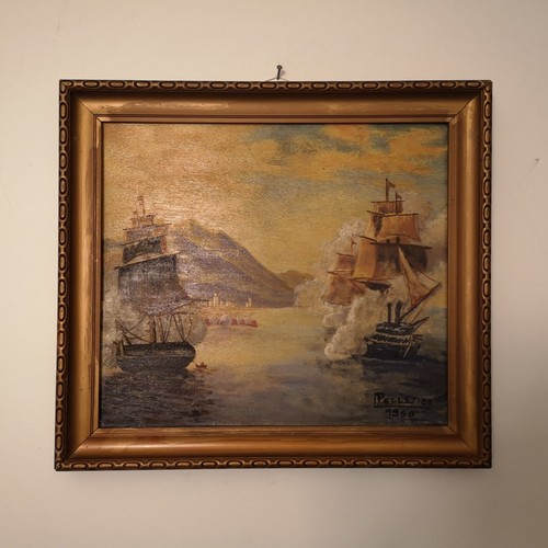 Tableau marine 1960 - marine,