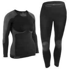 sous vêtement Thermique Femme Tenue Fonctionnel Ensemble Ski Chaud Flexible R...