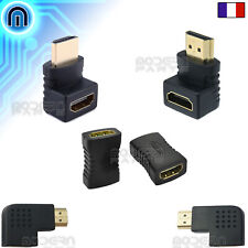 Adaptateur Prise HDMI Coupleur 90° 270° Rallonge Embout Coude Connecteur TV 