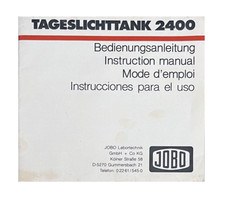 JOBO 2400 CUVE Mode d'emploi multilingue D/E/F/Spanish