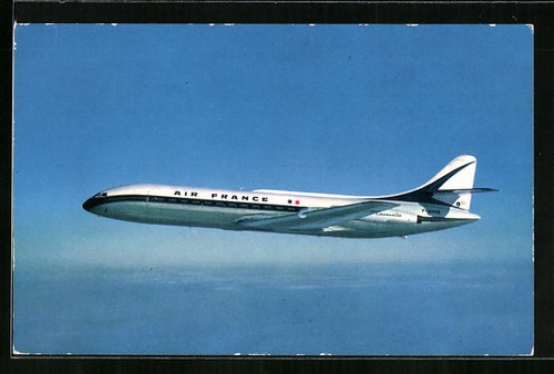 Carte postale avion caravelle - carte,