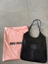 Sac à main et bandoulière noir Miu Miu, neuf sans étiquette ,31x37cm EBAY