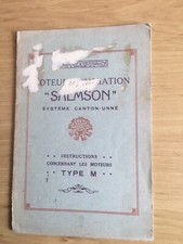 RARE NOTICE TECHNIQUE MOTEURS