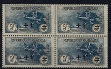 FRANCE STAMP YVERT 169 SCOTT B19 " WAR ORPHANS MARSEILLAISE BLOCK 4" MNH VF W566