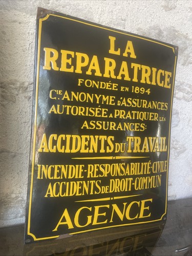 Ancienne plaque emaillee - ancienne,
