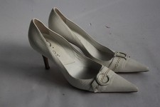 Christian Dior Escarpins cuir blanc T40 vintage (50794)