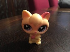 LITTLEST PETSHOP LPS #2512 HASBRO CHAT CHATON CAT KETTEN KITTY JAUNE YEUX VIOLET