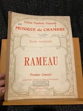 Rameau premier concert - , pour