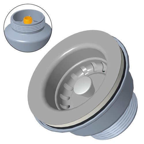 Bouchon évier pvc - d'évier, acier
