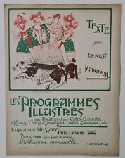 Albert Guillaume Couverture - Les programmes Illustrés Circa 1900 Estampe
