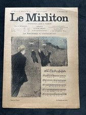 1893 Revue LE MIRLITON - Dessin de STEINLEN - Aristides BRUANT - Les Marcheuses