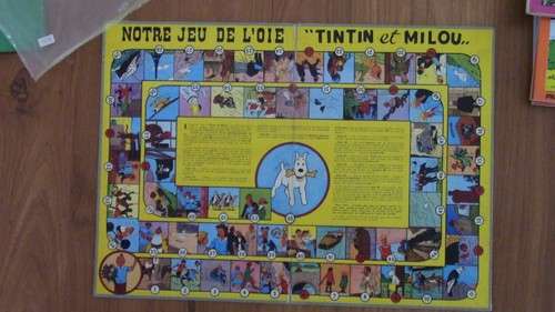 Herge tintin jeu oie - tintin,