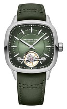 Montre Homme Raymond Weil Freelancer Automatique Acier Cuir Vert 2790-STC-52051