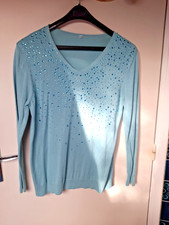 Pull femme vert d'eau taille