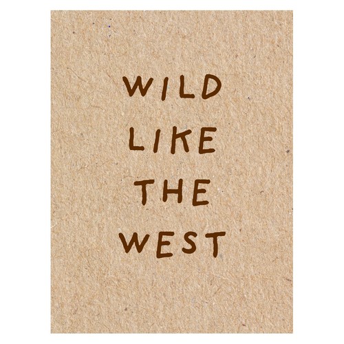 Sauvage comme ouest affiche - comme,