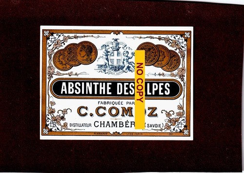 Etiquette neuve absinthe - neuve, d'