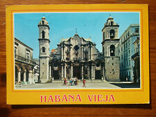 HABANA VIEJA CATHEDRAL SQUARE  stamp timbre CUBA   postcard  