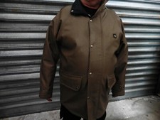 Manteau Serge Blanco en simili beige avec doublure T/XL