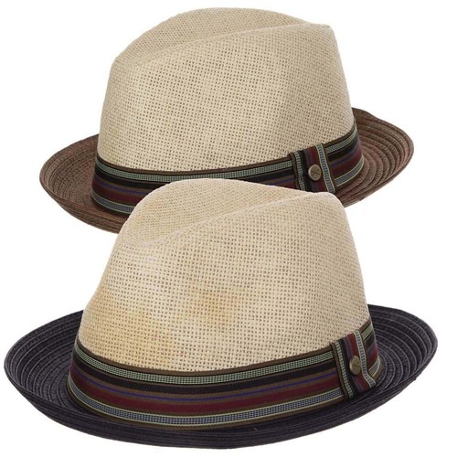 Paille fedora chapeau été - paille,
