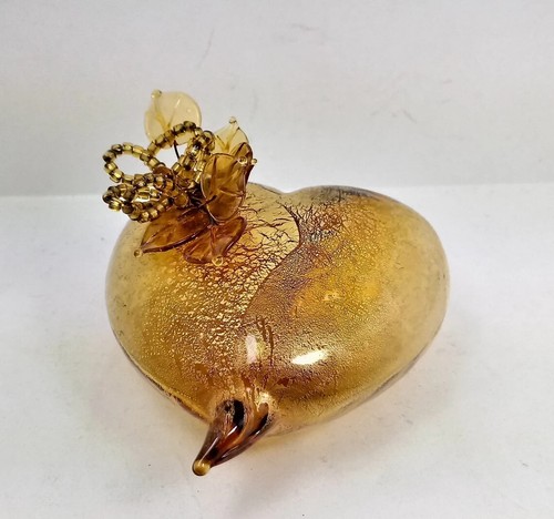 Murano coeur verre soufflé - murano, a