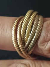 Bague 6 Anneaux 3 Ors O.J