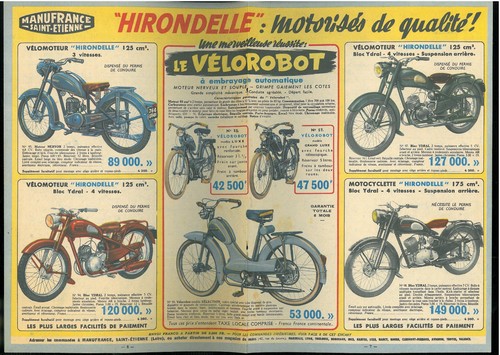 Docs cyclo 125 hirondelle - cyclo,