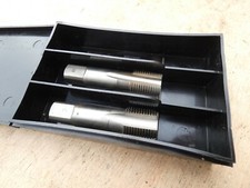 set jeu de 2 taraud 4 lèvres 5/8" pas gaz HSS TITEX PLUS  (c1)